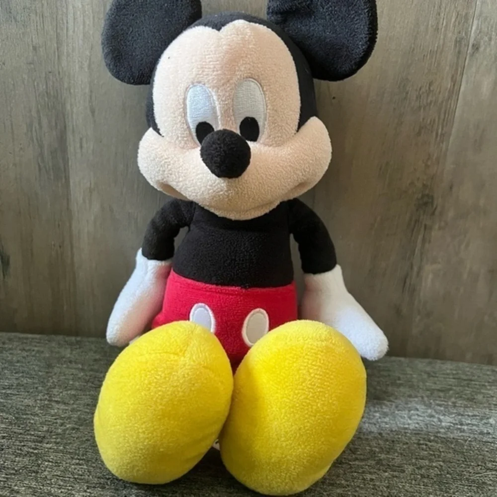 Disney Mickey Mouse Plush Toy - Black, Red, Yellow